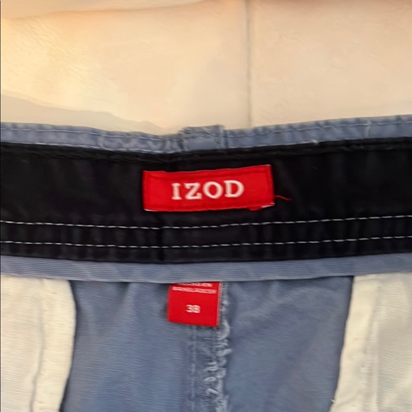 Izod Men's Blue Cargo Shorts - Picture 3 of 3